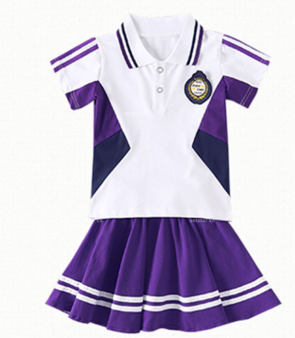 Áo phông đồng phục học sinh cấp 1 bền đẹp USHS-422