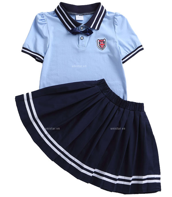Áo phông đồng phục học sinh cấp 1 mẫu mới USHS-392