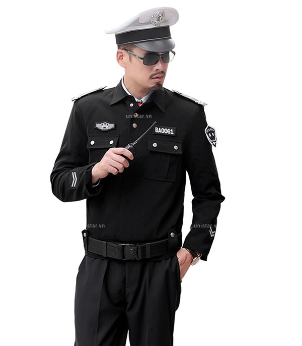 Đồng phục bảo vệ màu đen cao cấp USBV-326