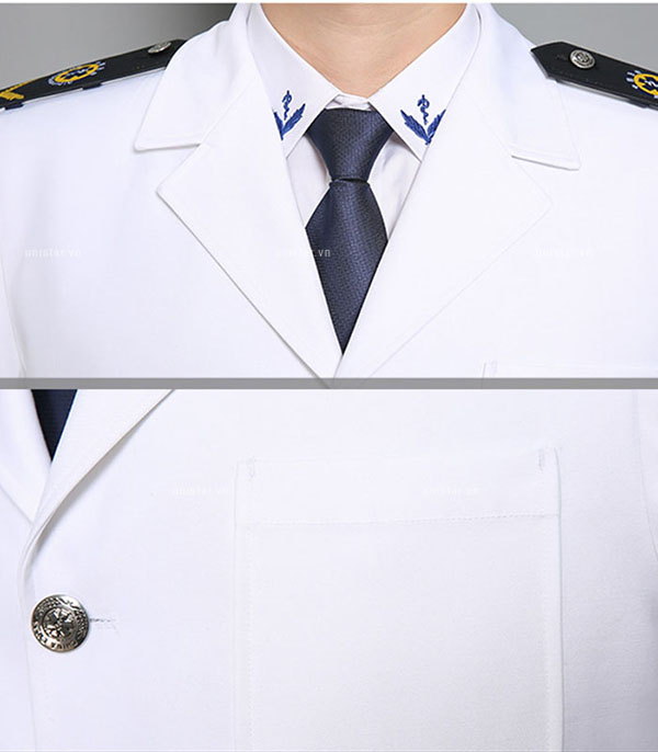 Đồng phục bảo vệ màu trắng bền đẹp USBV-352