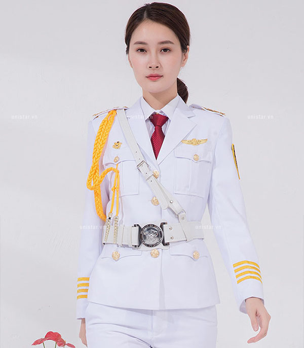 Đồng phục bảo vệ màu trắng cao cấp USBV-356