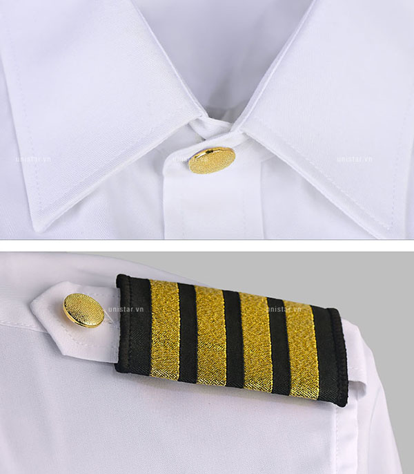Đồng phục bảo vệ màu trắng mẫu mới USBV-365