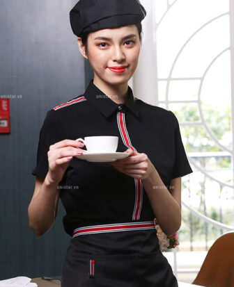 Đồng phục nhân viên cafe, trà sữa cao cấp USNV-282