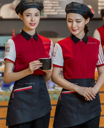 Đồng phục nhân viên cafe, trà sữa cao cấp USNV-291